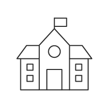 Icône représentant la transformation d'un bien immobilier.