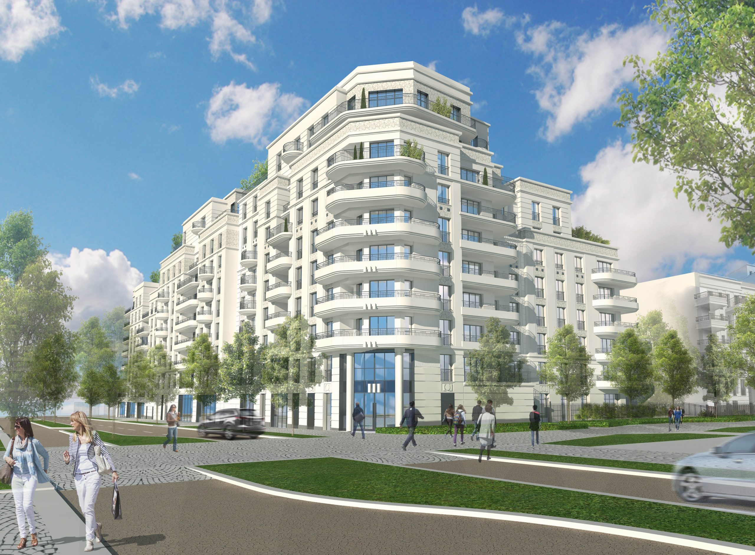 VUE D1 – ANGLE RUE SIMONE VEIL ET LE MAIL